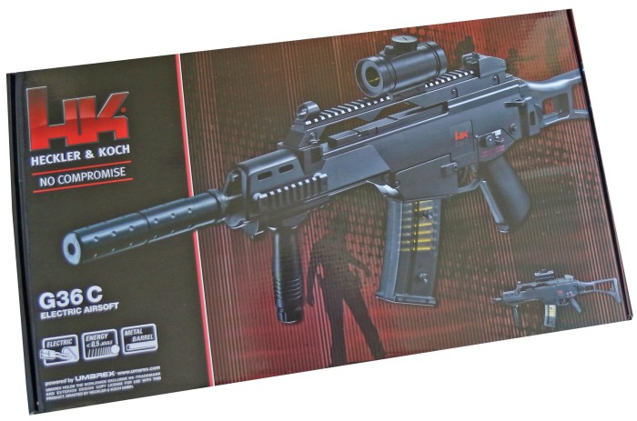 Heckler & Koch, G36 C Softair Gewehr, elektrisch, < 0,5 Joule, schwarz